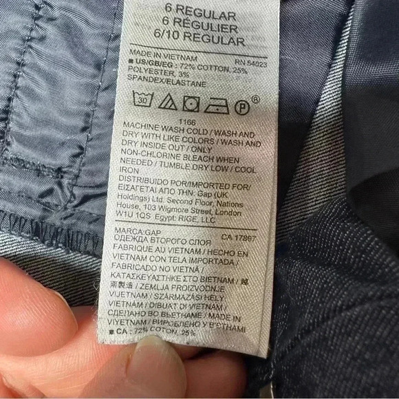 GAP Slim City Jeans Dark Wash Size Size 6R - Picture 9 of 16